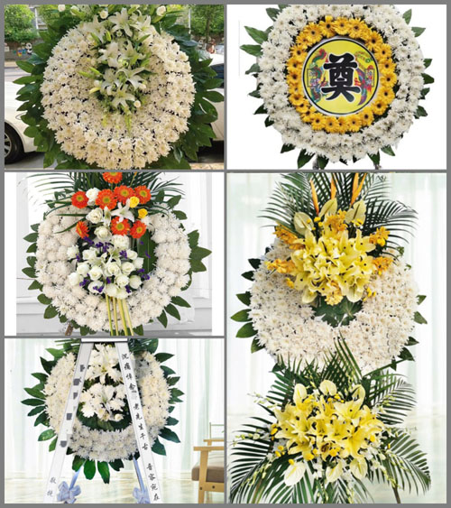 山东青岛莱西市河头店镇韩埠村花圈速递